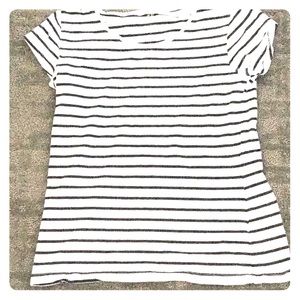 H&M black and white, striped,  kids shirt